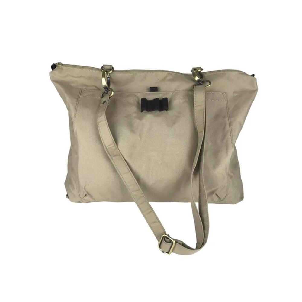 Ruff Hewn Womens Beige Shoulder Strap Inner‎ Pocket Tote Bag With Pouch